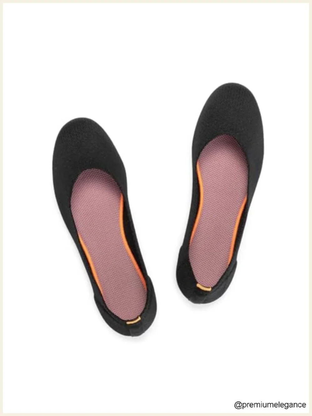 Women's Ballet Flat Shoes Knit Slip On Ballerina Flats Low Wedge Comfort Soft